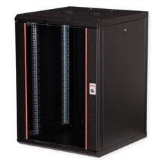 ROLINE 19-ιντσών επιτοίχια θήκη Pro 16 U, 600x600 WxD μαύρη
