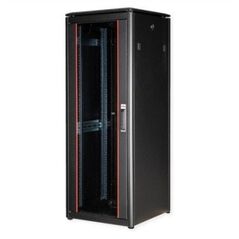 ROLINE 19 ιντσών ντουλάπα δικτύου Pro 32 U, 600x600 ΠxΒ, γυάλινη πόρτα, μαύρη
