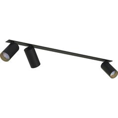 Lampa sufitowa Nowodvorski Regulowane reflektorki Mono 7691 czarna lampa spot do garderoby