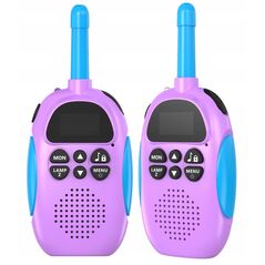 Zestaw 2x Radiotelefon Krótkofalówka Walkie Talkie 3km 16 Kanałów Kiddoboo / Fioletowy