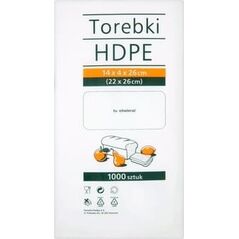 HDPE Torebki spożywcze 14x4x26 cm 1000 sztuk  [120|37]