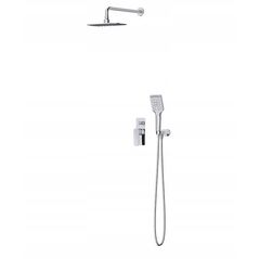 Zestaw prysznicowy Cersanit S952-029 SET B342 ZESTAW PODTYNKOWY LARGA Z BATERIĄ WAN-NAT CHROM CERSANIT