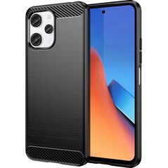Hurtel Elastyczne etui wzór karbon do Xiaomi Redmi 12 Carbon Case - czarne