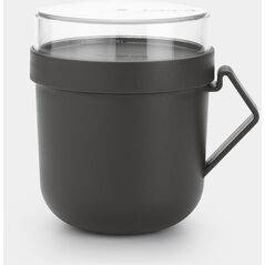 BRABANTIA Κάντε &amp| Πάρτε δοχείο σούπας 0.6L σκούρο γκρι 203824
