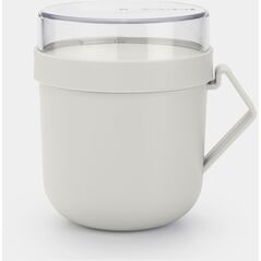 BRABANTIA Φτιάξτε &amp| Πάρτε δοχείο σούπας 0.6L ανοιχτό γκρι 203848