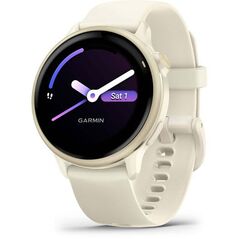 Garmin vívoactive® 6, Lunar Gold with Bone Band