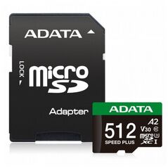 adata Karta microSD Speed Plus 512GB UHS1 U3 V30 A2 180/160 MB/s