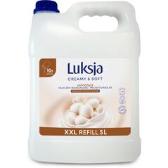 Kremowe mydło w płynie LUKSJA, bawełna, zapas 5l