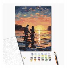 Malowanie po numerach BRUSHME, 40x50 cm, kochankowie o świcie, 1 szt., w pudełku