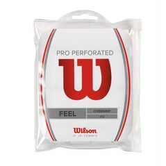 Wilson Pro Overgrip Διάτρητη λαβή, λευκό, 12 τεμ.