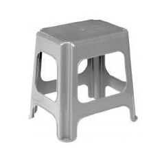 Σκαμπό "Maxi" Max 41x33 5x42 5cm ασημί χρώμα 4052396013672
