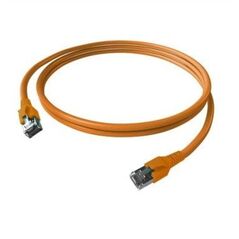 Kabel krosowy EasyLan FlexBoot Cat.6A, S/FTP, pomarańczowy, 0,5 m