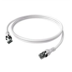 EasyLan DualBoot PushPull Patch Cable Cat.6A (Class EA), S/FTP, RJ45 / RJ45, biały, 1 m
