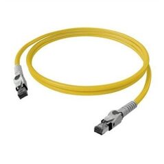Kabel krosowy EasyLan VarioBoot Cat.6A, S/FTP, żółty, 0,5 m