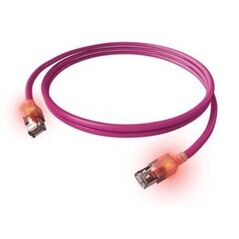 Kabel krosowy EasyLan S/FTP DualBoot LED Cat.6A, RJ45 / RJ45, LSOH, fioletowy, 3 m