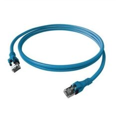 EasyLan DualBoot PushPull Patch Cable Cat.6A (Class EA), S/FTP, RJ45 / RJ45, niebieski, 5 m