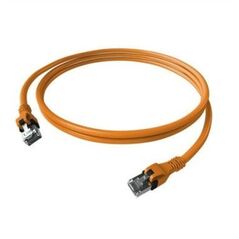 EasyLan DualBoot PushPull Patch Cable Cat.6A (Class EA), S/FTP, RJ45 / RJ45, pomarańczowy, 5 m