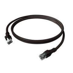 EasyLan DualBoot PushPull Patch Cable Cat.6A (Class EA), S/FTP, RJ45 / RJ45, czarny, 1 m