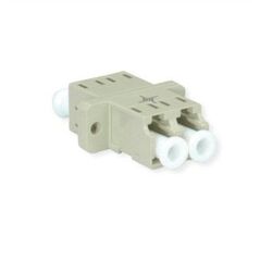 Adapter TELEGRTNER LC/APC Duplex, wielomodowy, tuleja z tworzywa sztucznego, obudowa z tworzywa sztucznego, beżowy, Z77