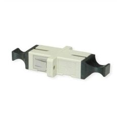 Adapter TELEGRTNER SC, wielomodowy, tuleja ceramiczna, obudowa z tworzywa sztucznego, beżowy