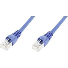 Telegärtner Telegärtner Patch Cable, Kat.6A (tief), S/FTP, 5,0 m, blue halogen free, foilnPair- and Gesamtgeflechtschirmung, (L00003A0058)
