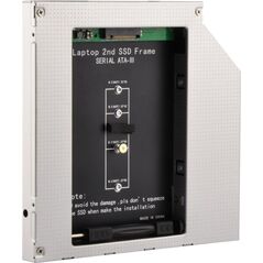 Kieszeń Gembird ramka 5.25 - M.2 SSD w miejsce CD/DVD 12.7mm (A-SATA12M2-01)