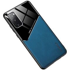 Θήκη Πλάτης από Δέρμα Mocco Lens για Samsung Galaxy A42 5G Μπλε