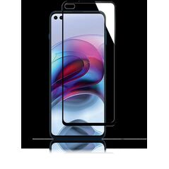 Mocco Full Face / Full Glue Tempered Glass Full Coveraged with Frame Motorola Moto G100 Μαύρο