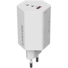 Φορτιστής CANYON HEXAGON 65 GaN 65W 2xPD 1xQC EU Λευκό