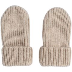 Lodger Mittens Folklore Merino vilnas bērnu cimdiņi  Beige  0-12m MTM 630_0-12
