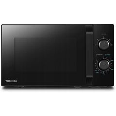 Microwave oven  volume 20L  mechanical control  800W  5 power levels  LED lighting  defrosting  cooking end signal  black