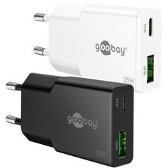 Podwójna szybka ładowarka USB-C PD GaN Slim (25 W)
