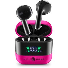 Music Sound 8018080488634 Zestaw słuchawkowy Bezprzewodowy Douszny Połączenia/muzyka Bluetooth Różowy