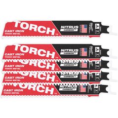MILWAUKEE ΠΡΙΟΝΟΛΕΠΙΔΑ S TCT TORCH NITRUS 150mm/8T /5τμχ.