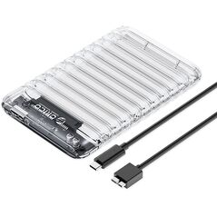 Kieszeń obudowa na dysk 2139U3-V1 2.5'' HDD / SSD USB Micro-B 5Gb/s - przezroczysta ORICO