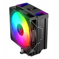 Rampage Octagon C70 Chłodzenie procesora LGA1700/AM5 LCD wentylator infinity 120mm ARGB czarny PWM