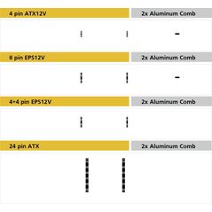 BitFenix ATX/EPS 4-pin - ATX/EPS 4-pin, 0.45m, Μαύρο (BFA-MAC-4ATX45KK-RP)