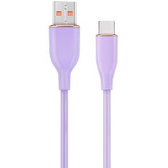 Kabel USB A do USB C 1.5M fioletowy