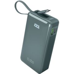 SBS LCD Power Bank  10000  mAh  zila - Portativais barosanas avots
