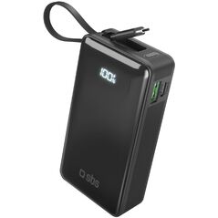 SBS LCD Power Bank  10000  mAh  melna - Portativais barosanas avots