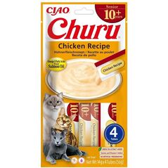 INABA CAT CHURU SENIOR ΚΟΤΟΠΟΥΛΟ λιχουδιά για γάτες 4x14g (56g)