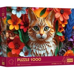 Puzzle 1000 elementów 40-lecie Paper Art Kot