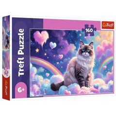 Puzzle 160 elementów Domowy kotek