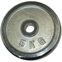 Obciążenie Talerz Chromowany do Gryfów Ćwiczeń KUBISPORT 5 kg 30 mm