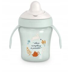SUAVINEX - 402789-KUBEK DO NAUKI PICIA    200ML/NIEKAPEK/6M+/MIĘTOWY/WONDERLAND