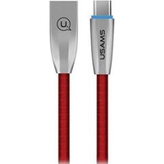 Kabel USB Usams USB-A - USB-C 1.2 m Czerwony (63813-uniw)