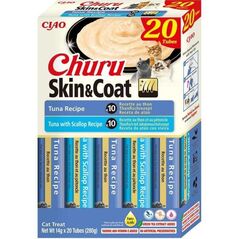 INABA CAT CHURU SKIN & COAT TUNA λιχουδιά για γάτες 20x14g (280g)