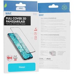 Wave Full Cover 3D tempered glass, Honor 70, black
