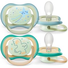 Philips AVENT SCF376/18, Classic baby pacifier, Orthodontic, Silicone, Boy/Girl, Dishwasher proof