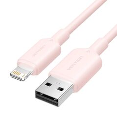 VENTION USB 2.0 A Male to Lightning Male 2.4A Cable 1M Pink PVC Type (LAMPF) (VENLAMPF) έως 12 άτοκες Δόσεις